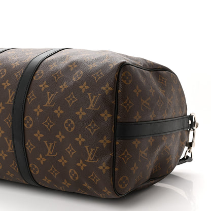 Louis Vuitton Monogram Macassar Keepall Bandouliere 45 10 of 11