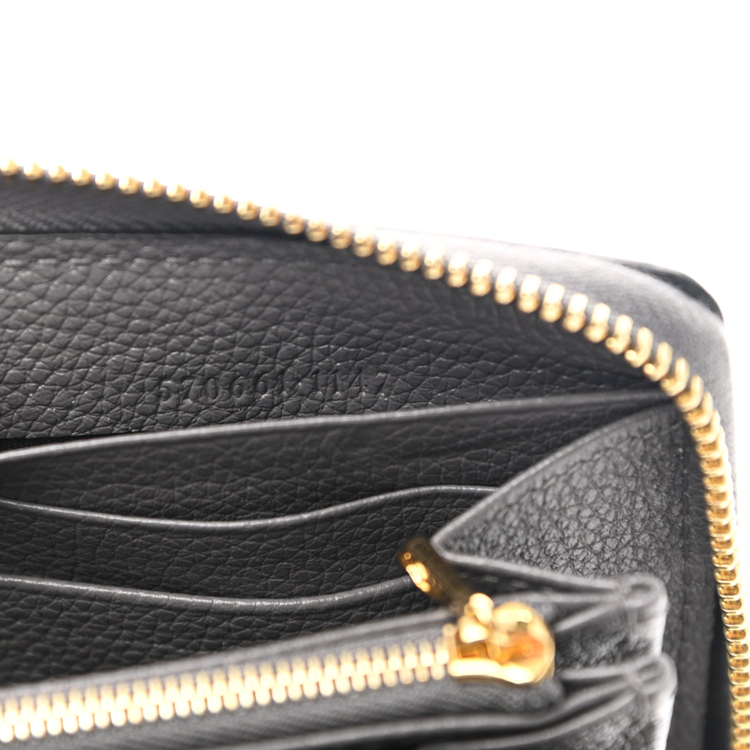 Gucci Grainy Calfskin Zumi Zip Around Wallet Dusty Grey 7 of 8