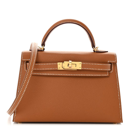 Hermes Epsom Mini Kelly Sellier 20 Gold 1 of 10