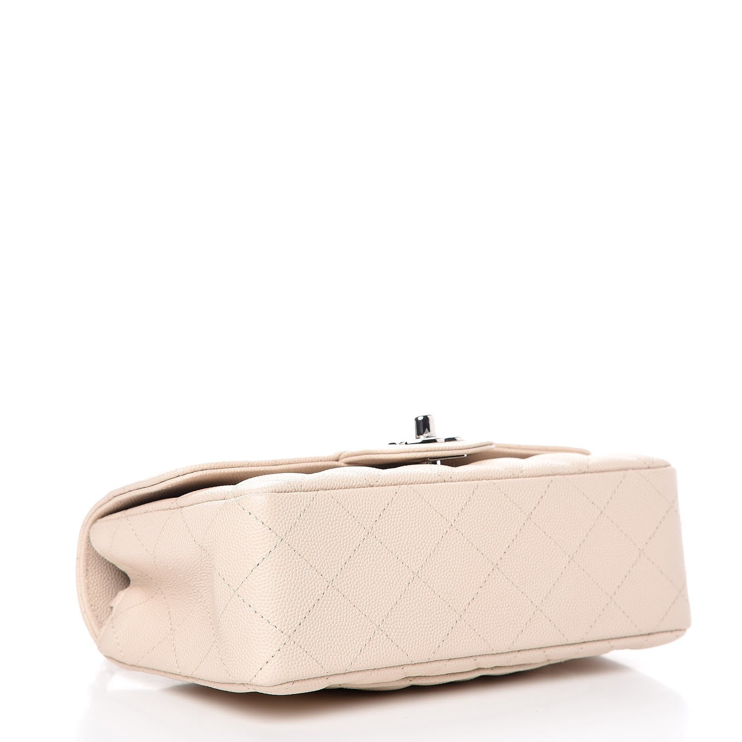 Chanel Caviar Quilted Mini Rectangular Flap Light Beige 4 of 7