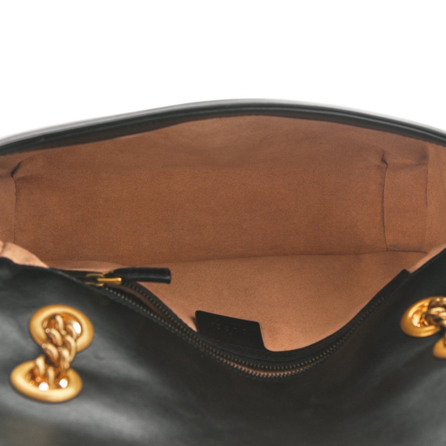Calfskin Matelasse Small GG Marmont Shoulder Bag Black