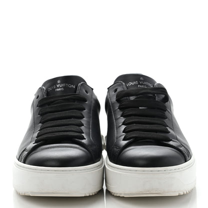 Louis Vuitton Calfskin Time Out Sneakers 38 Black 2 of 15