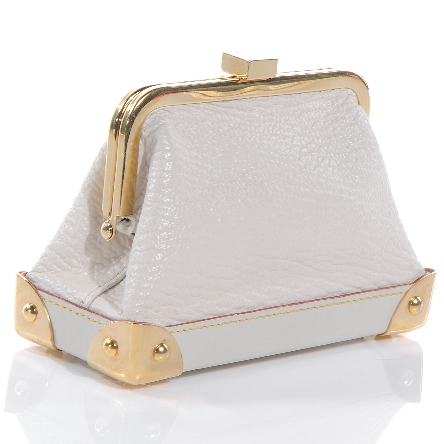 Louis Vuitton Suhali Porte-Monnaie Coin Purse White 3 of 7