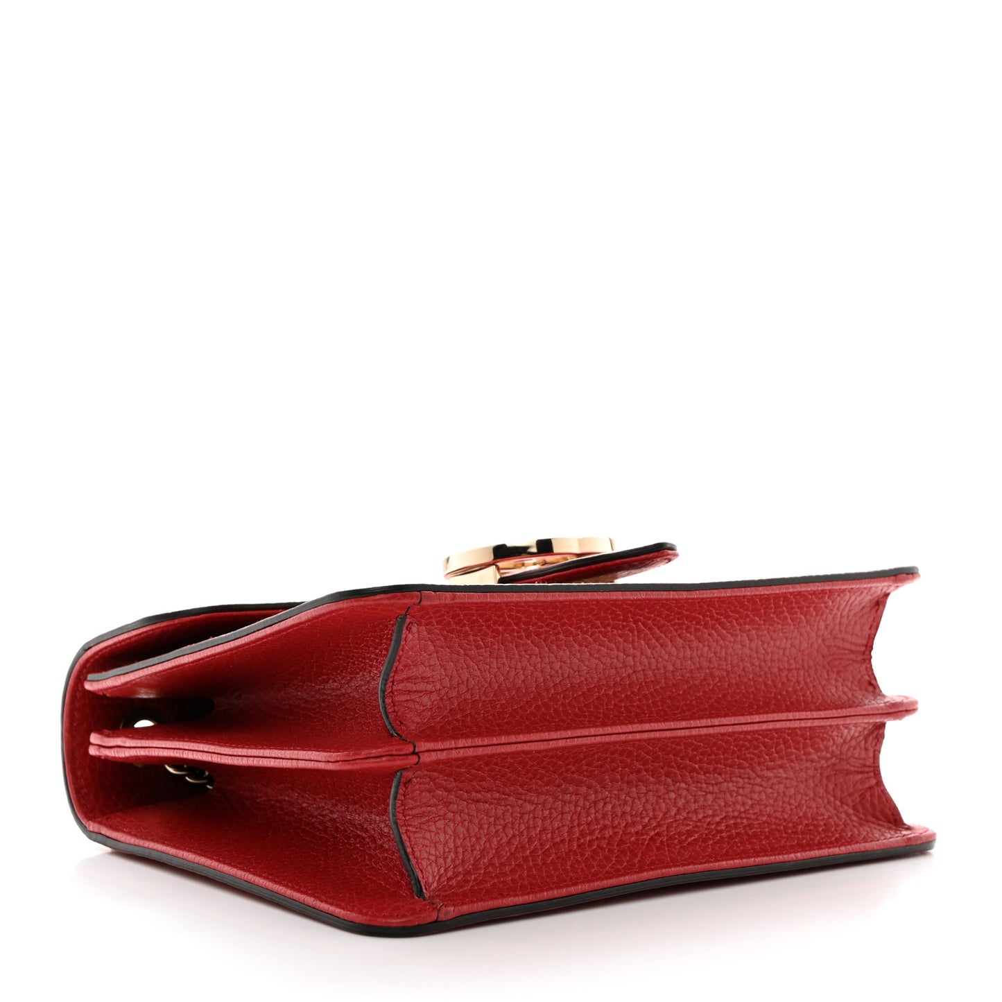 Dollar Calfskin Small Interlocking G Shoulder Bag Sun Orange