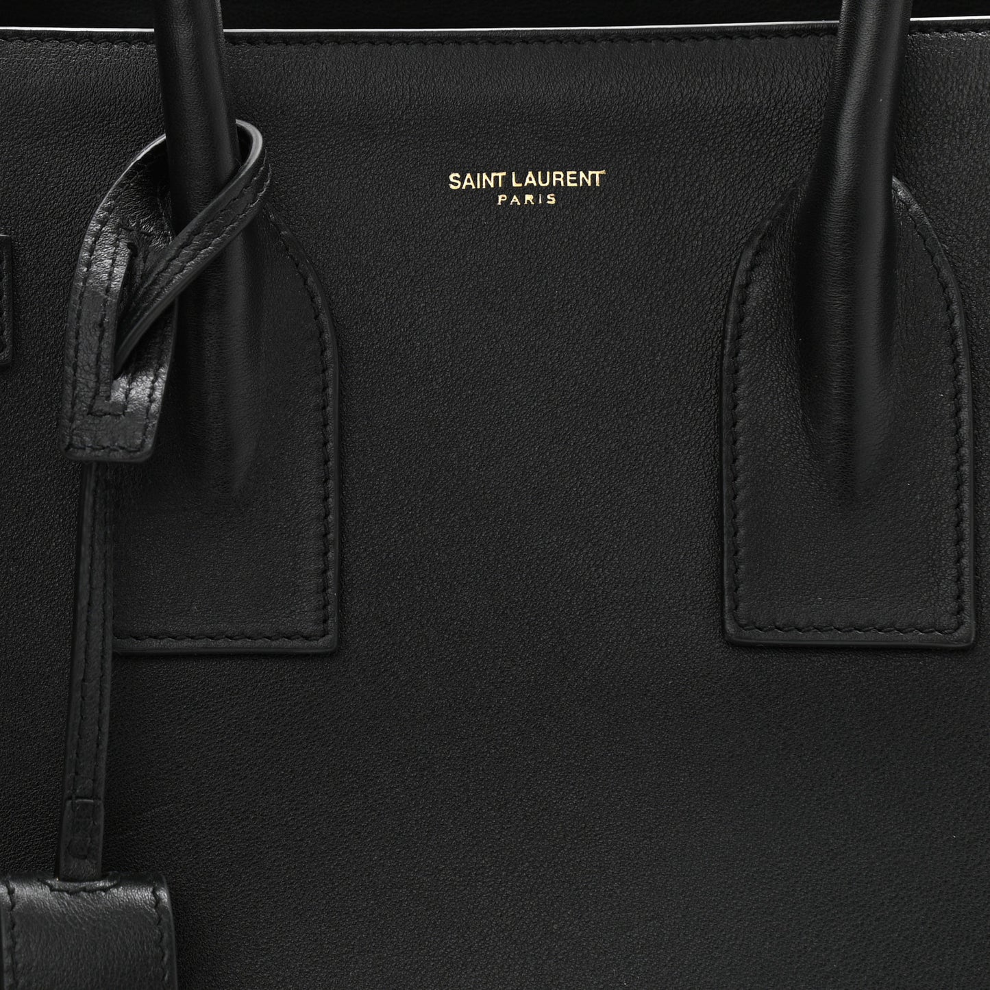 Calfskin Small Sac De Jour Black