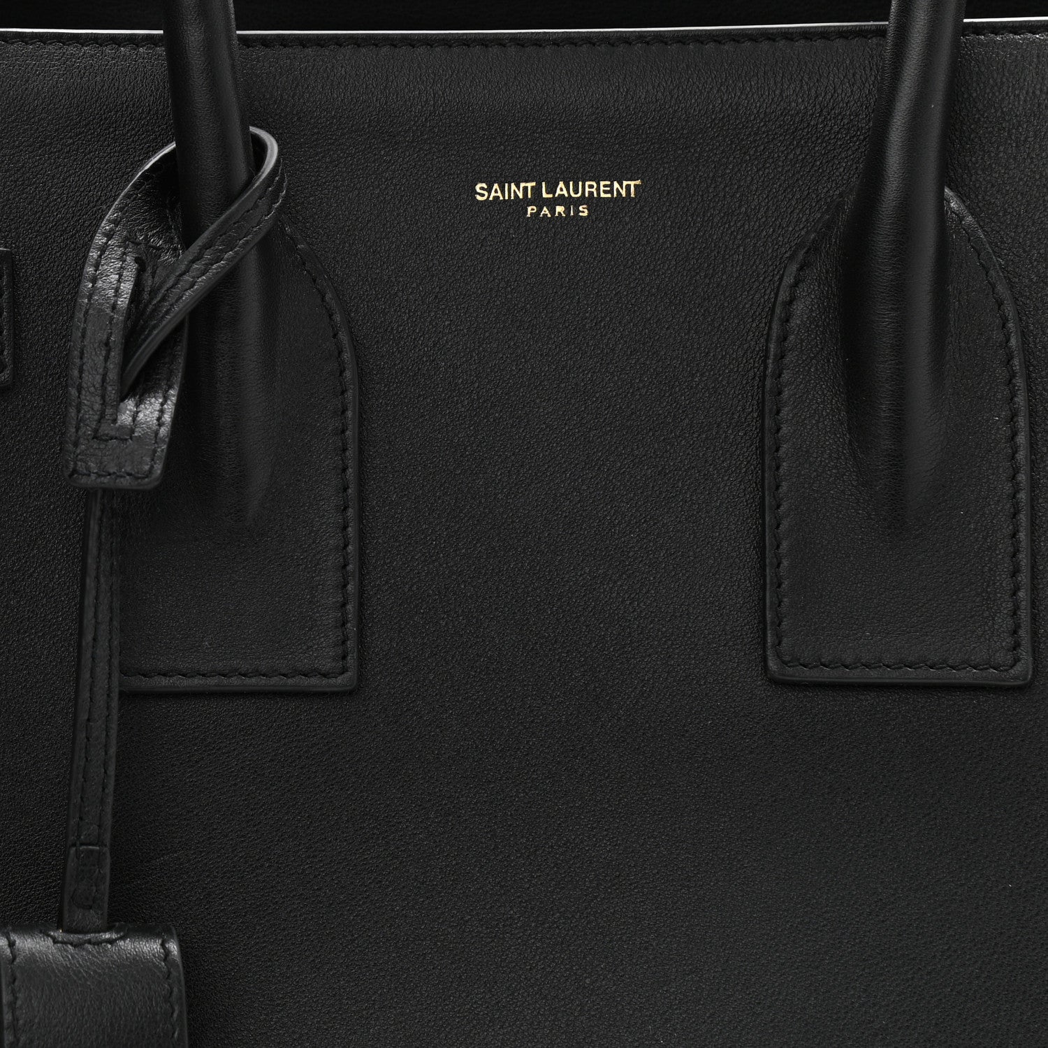 Saint Laurent Calfskin Small Sac De Jour Black 8 of 10