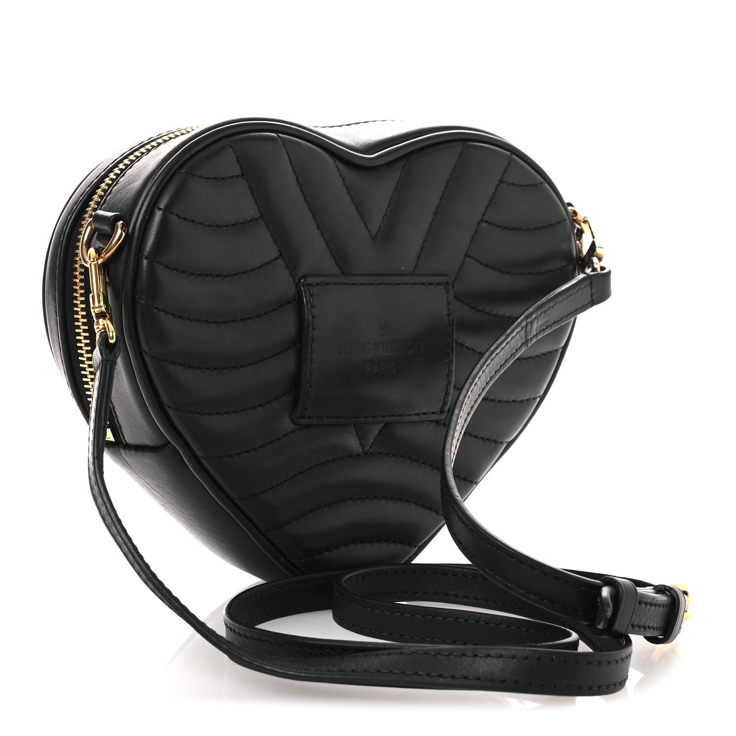 Louis Vuitton Calfskin New Wave Heart Bag Black 3 of 12