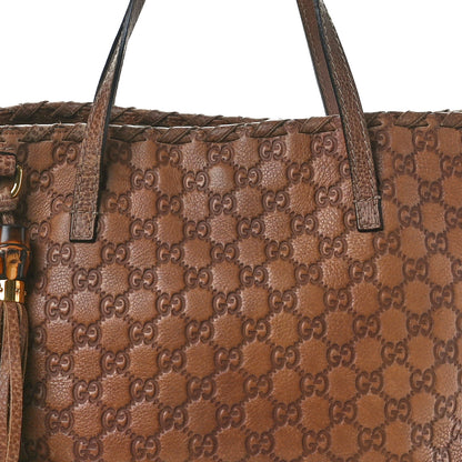 Gucci Guccissima Bamboo Tassel Medium Tote Brown 8 of 12