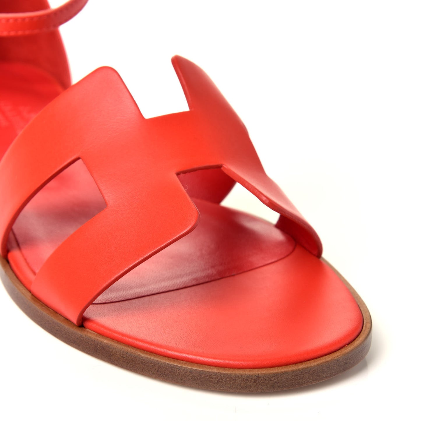 Calfskin Santorini Sandals 37 Pavot