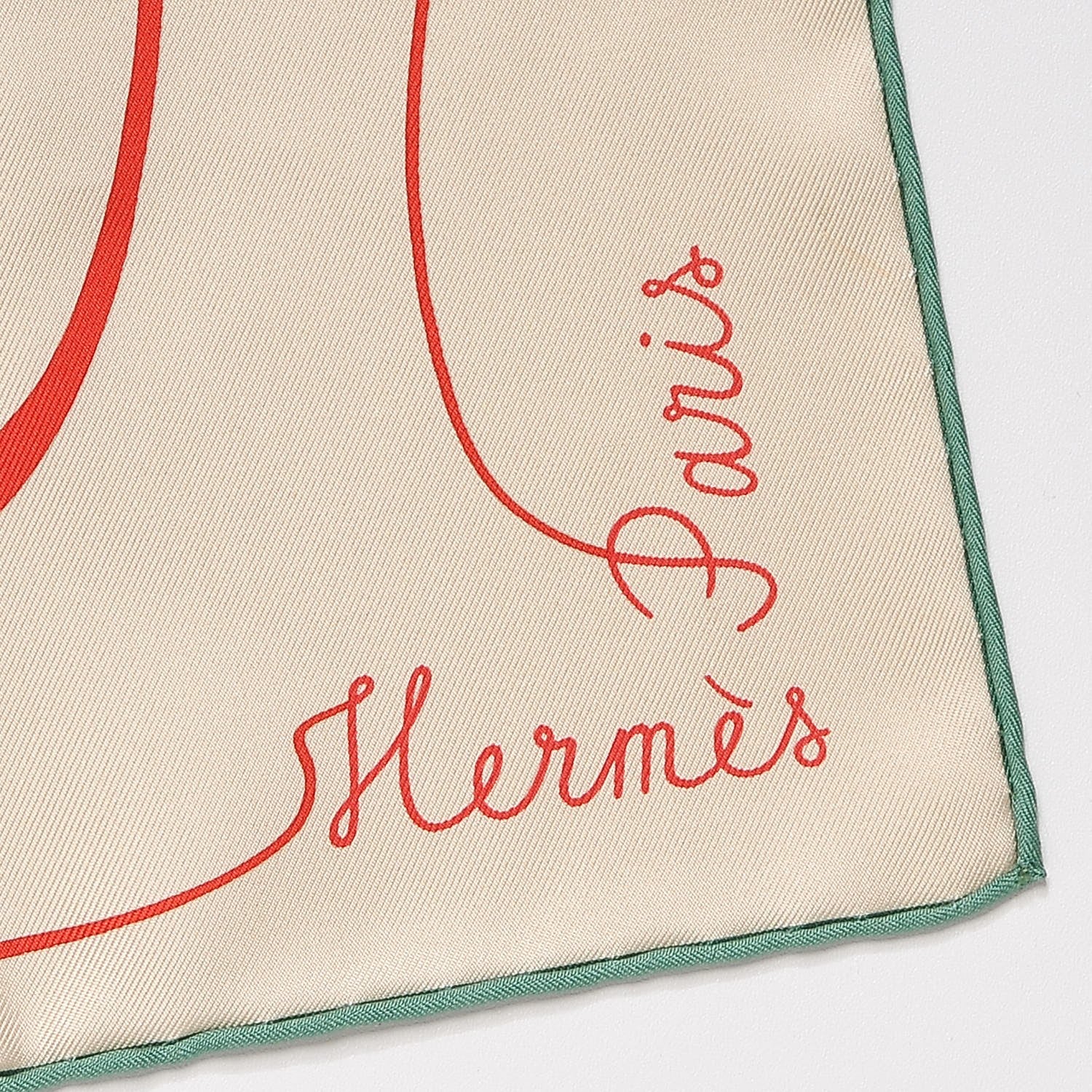 Hermes Silk Faune Lettree Scarf 90 5 of 8