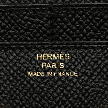 Hermes Epsom Constance Compact Passant Wallet Black 6 of 7
