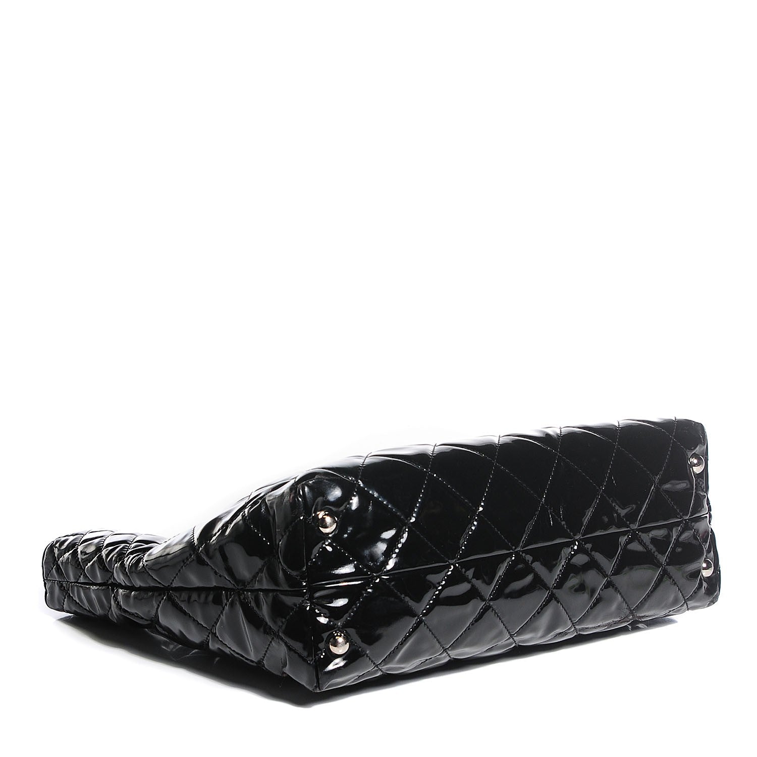 Chanel Vinyl Quilted Large In The Business Tote Black 4 of 9