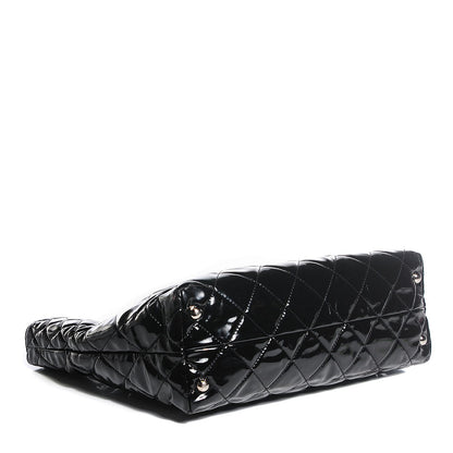 Chanel Vinyl Quilted Large In The Business Tote Black 4 of 9