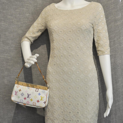 Louis Vuitton Monogram Multicolor Pochette Accessories White 2 of 8