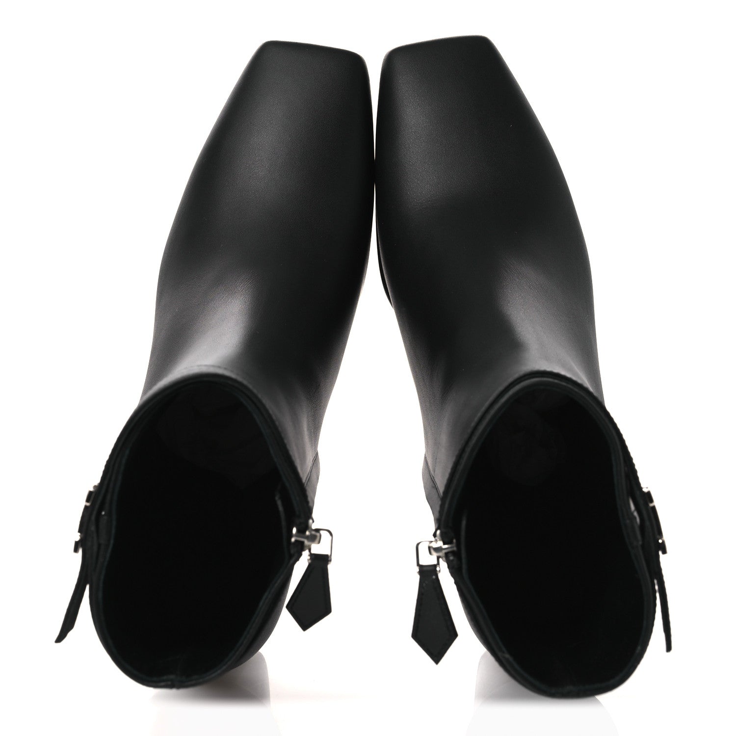 Hermes Calfskin Hommage Ankle Boots 37.5 Black 2 of 12