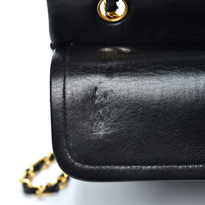 Chanel Lambskin Quilted Medium Double Flap Black 11 of 16