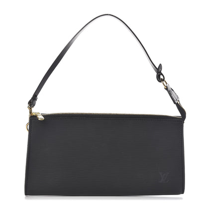 Louis Vuitton Epi Pochette Accessories 24 Black 1 of 7