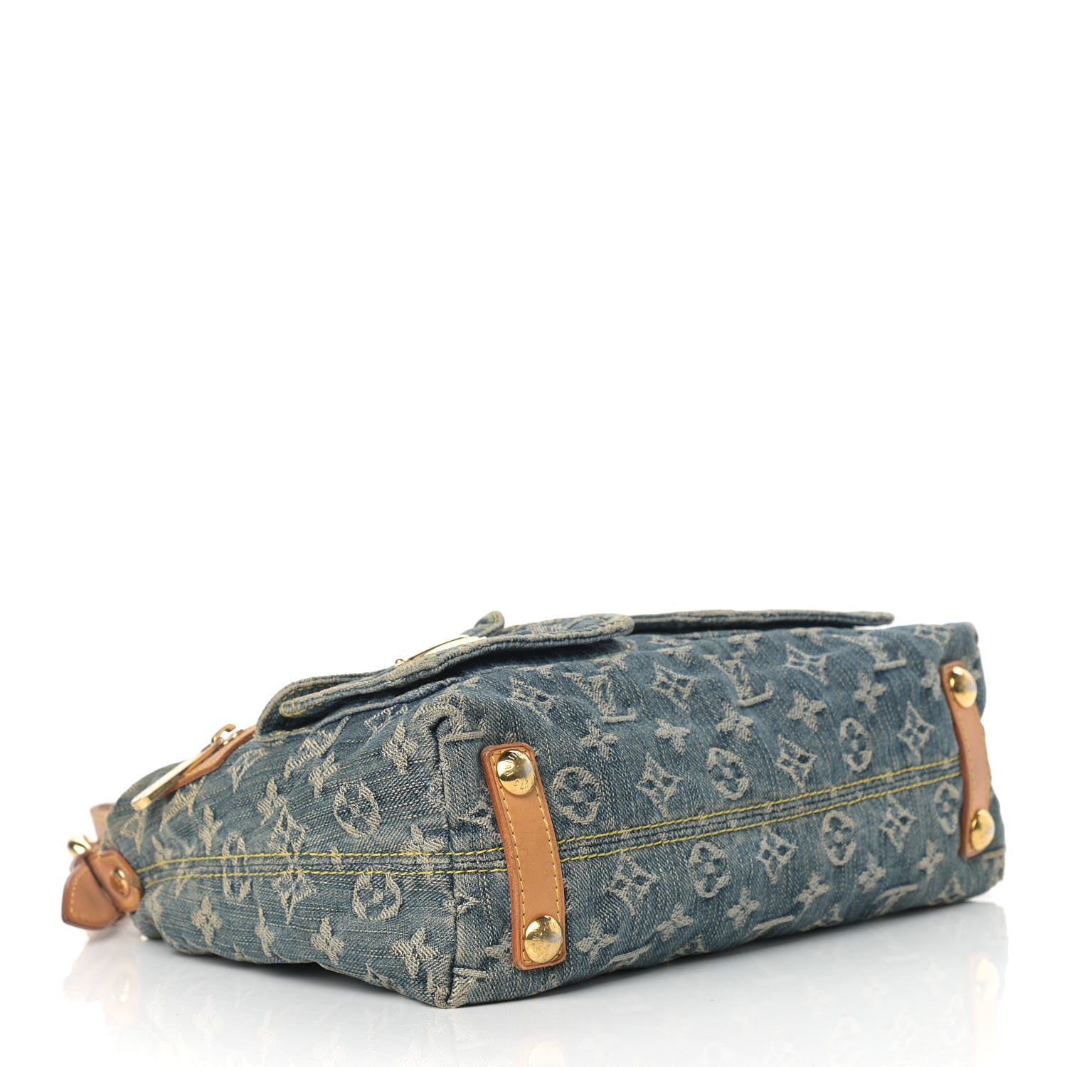 Louis Vuitton Monogram Denim Baggy PM Blue 4 of 15