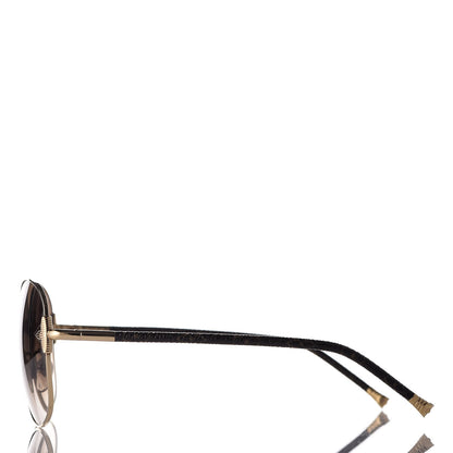 Louis Vuitton Monogram Viola Round Sunglasses Z0464U Brown 3 of 8