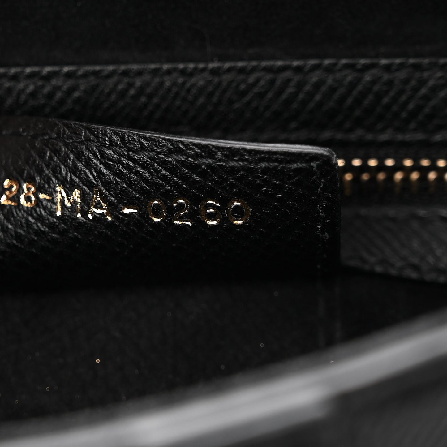 Grained Calfskin Saddle Bag Black