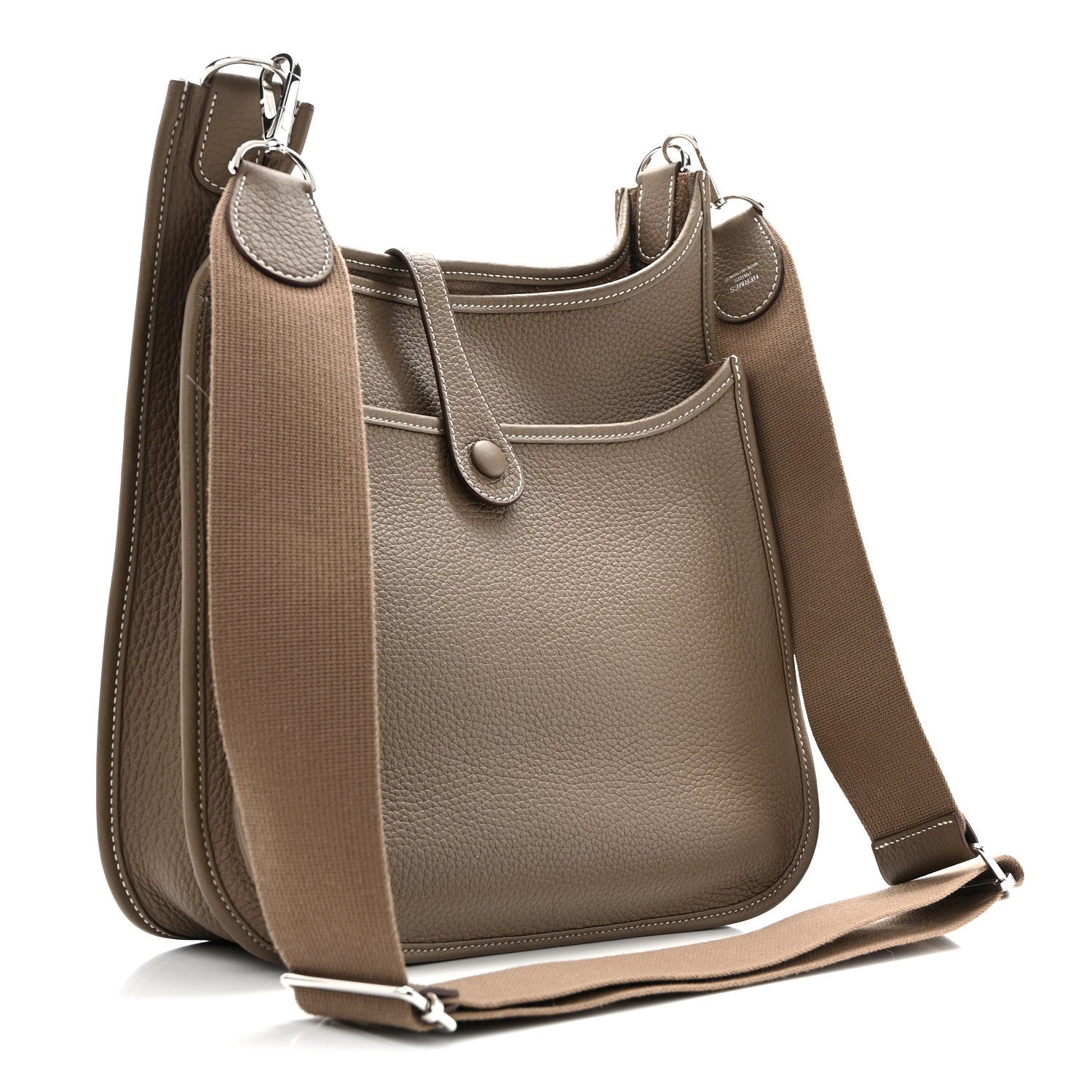 Hermes Taurillon Clemence EVELYNE III PM Etoupe 3 of 10