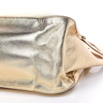 Prada Nappa Soft Drawstring Tote Platino 9 of 12
