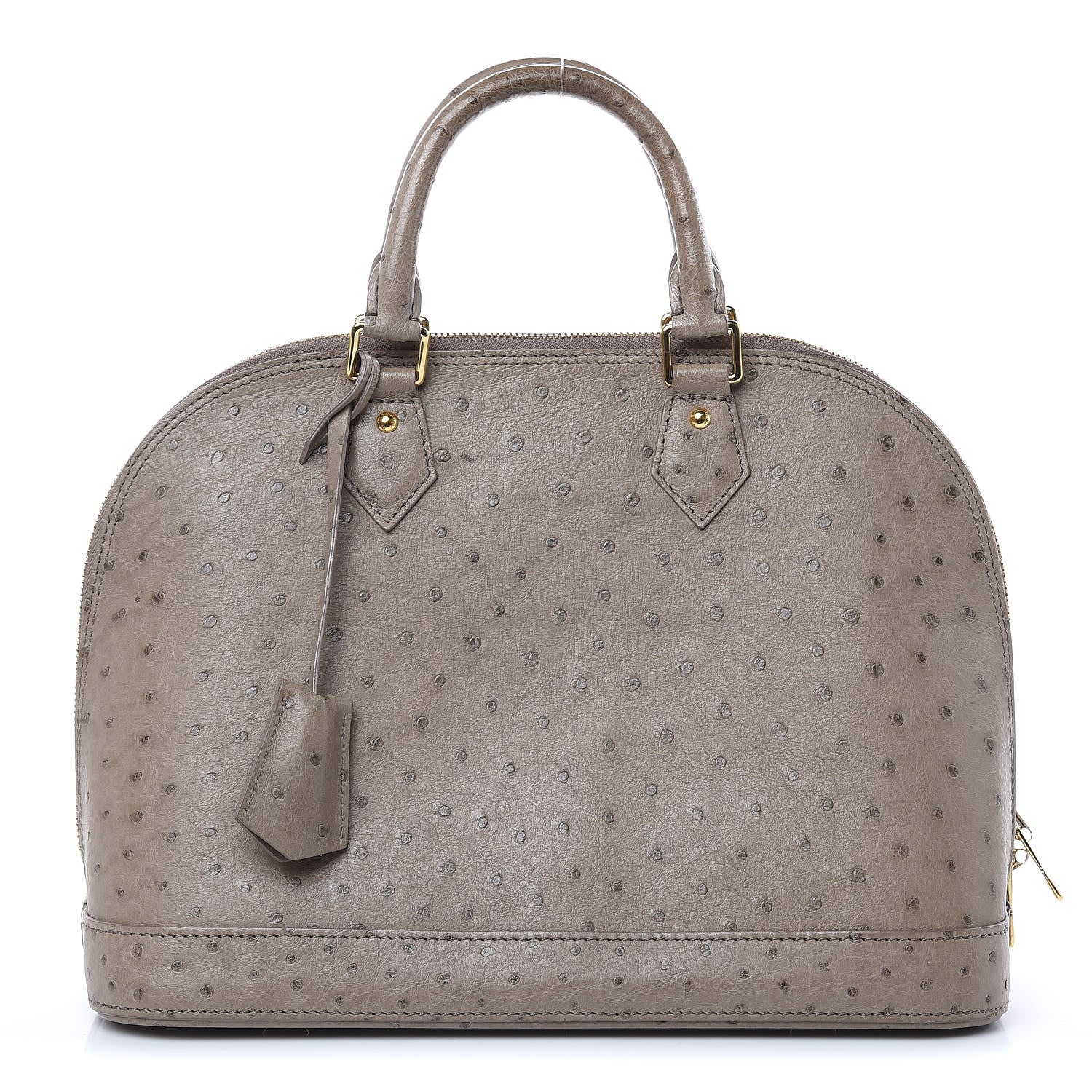 Louis Vuitton Ostrich Alma PM Gris 1 of 13