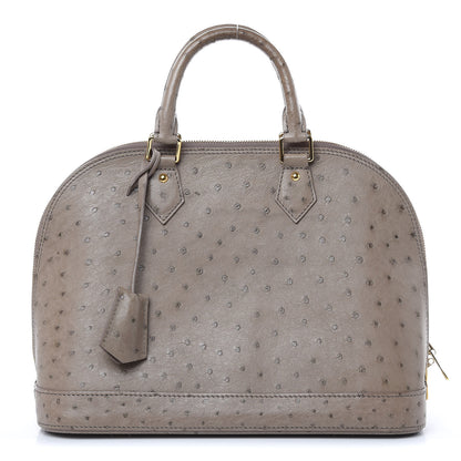 Louis Vuitton Ostrich Alma PM Gris 1 of 13