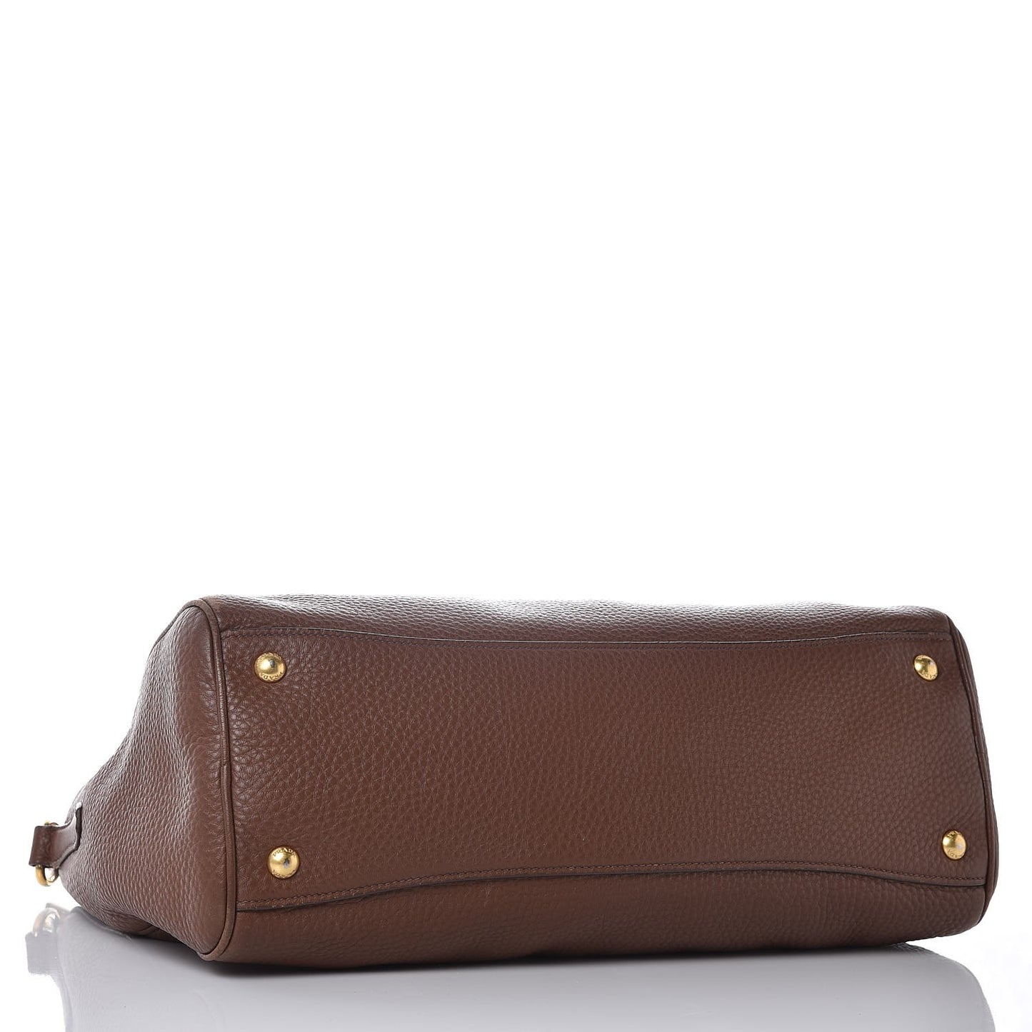 Vitello Daino Shopping Tote Bruciato