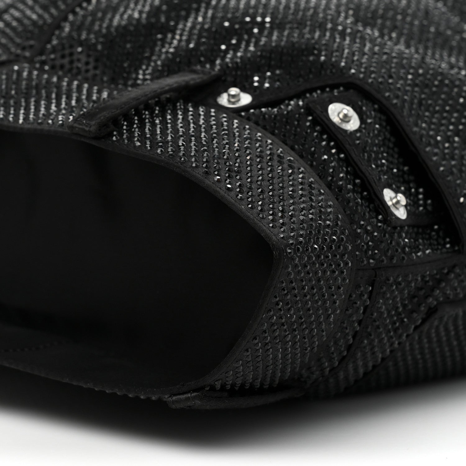 Alexander Wang Mesh Crystal Rhinestone 5 Pocket Mini Hobo Black 7 of 8