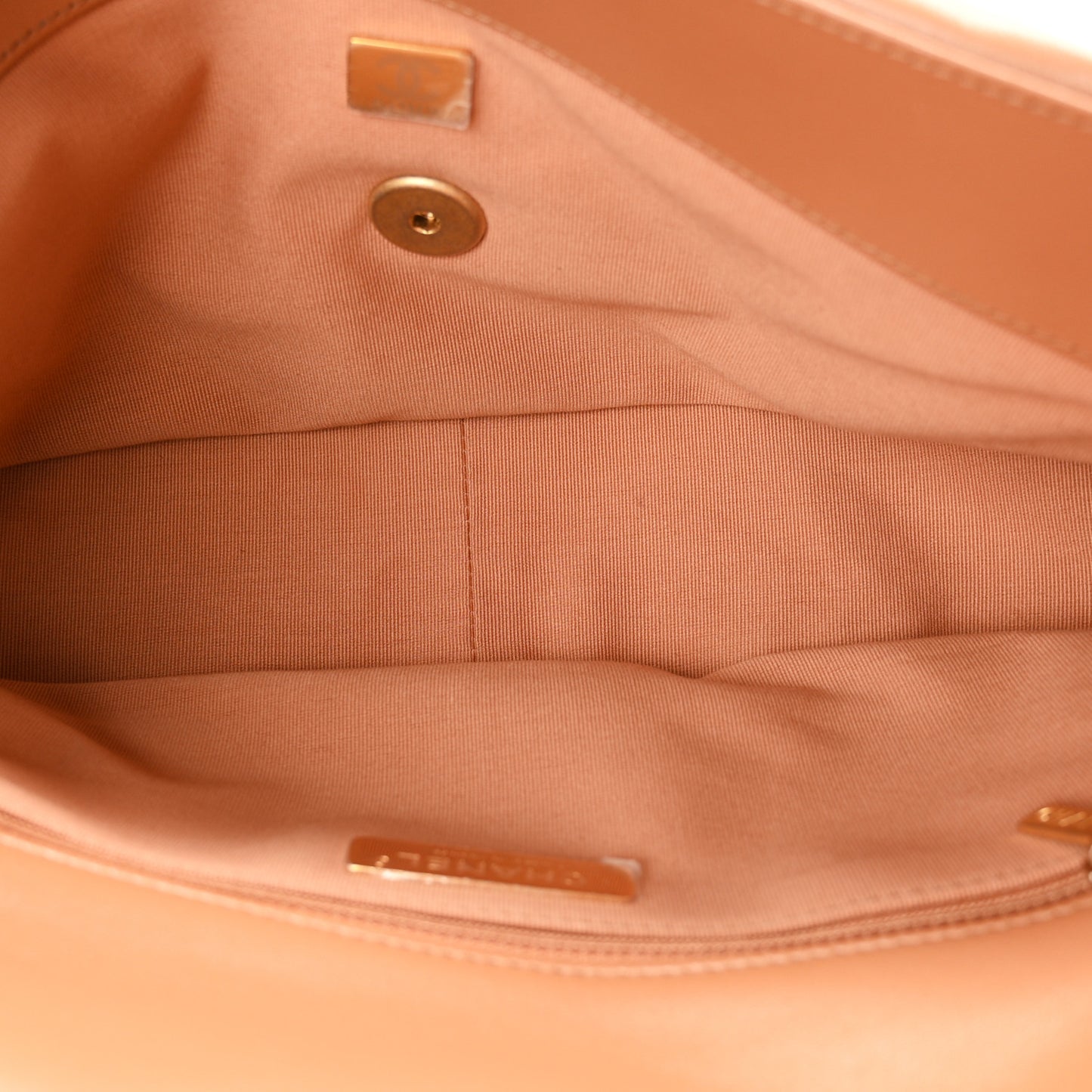 Lambskin Quilted Large Chanel 19 Flap Brown