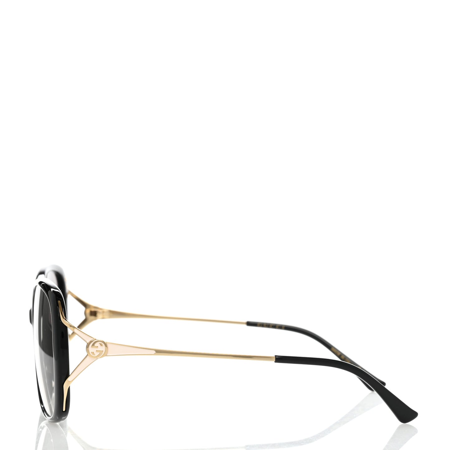 Acetate Metal Oversized Sunglasses GG0649SK Black