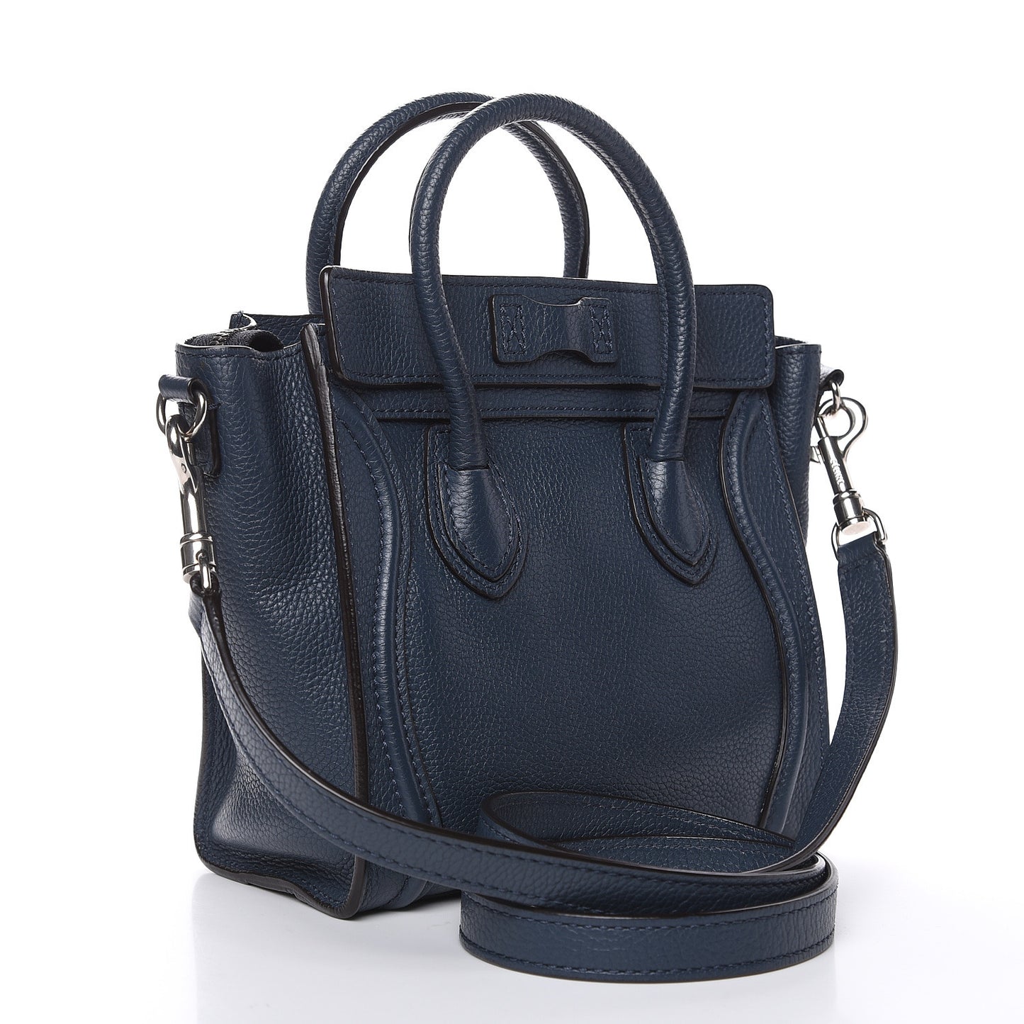 Drummed Calfskin Nano Luggage Orage