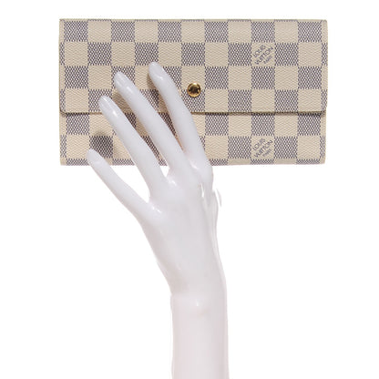 Louis Vuitton Damier Azur Porte Tresor International Wallet 2 of 7