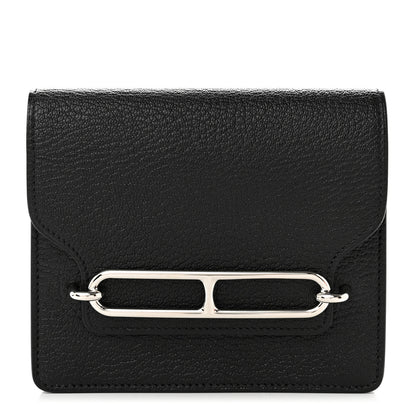 Hermes Chevre Mysore Roulis Slim Wallet Black 3 of 8