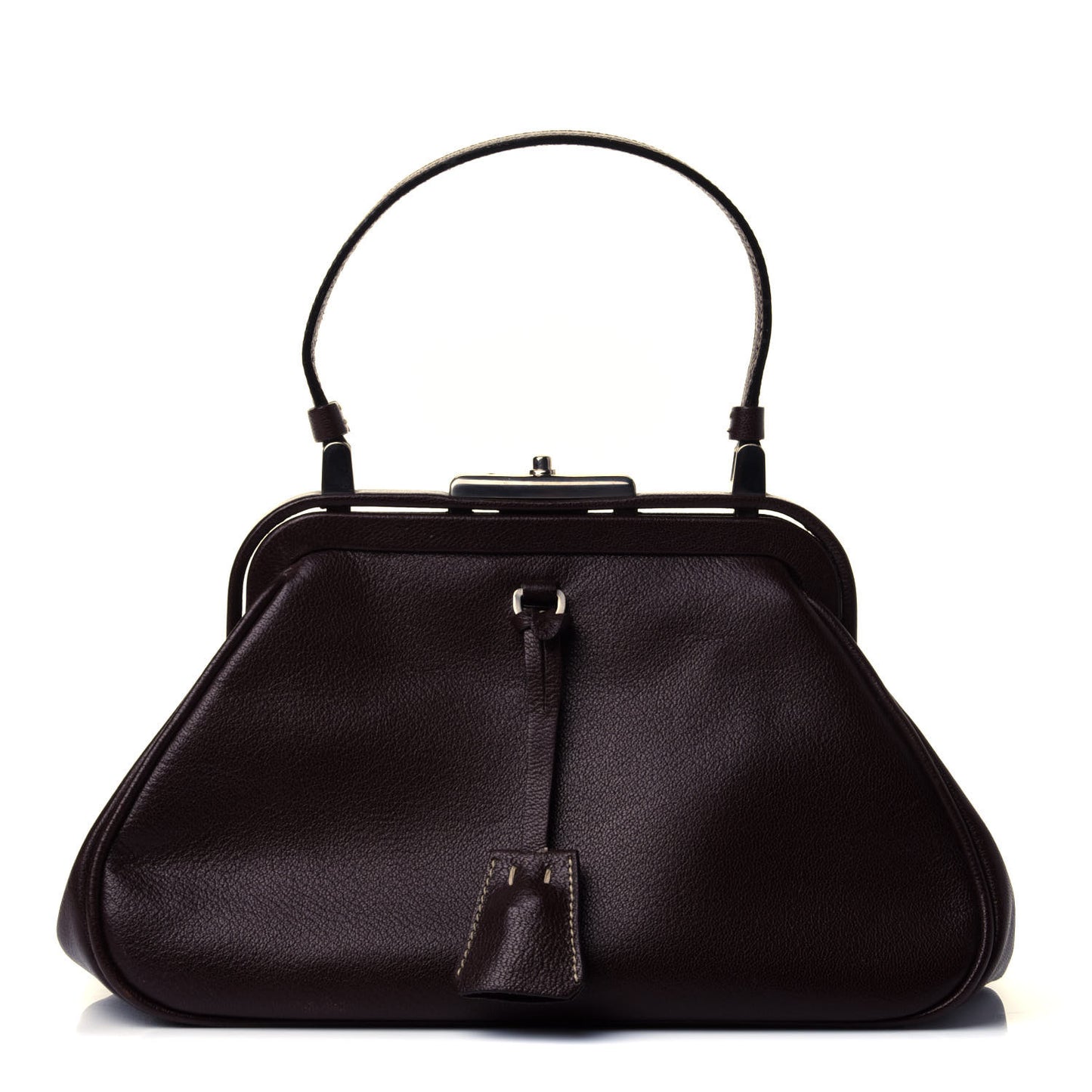 Goatskin Cerniera Doctor Bag Cacao