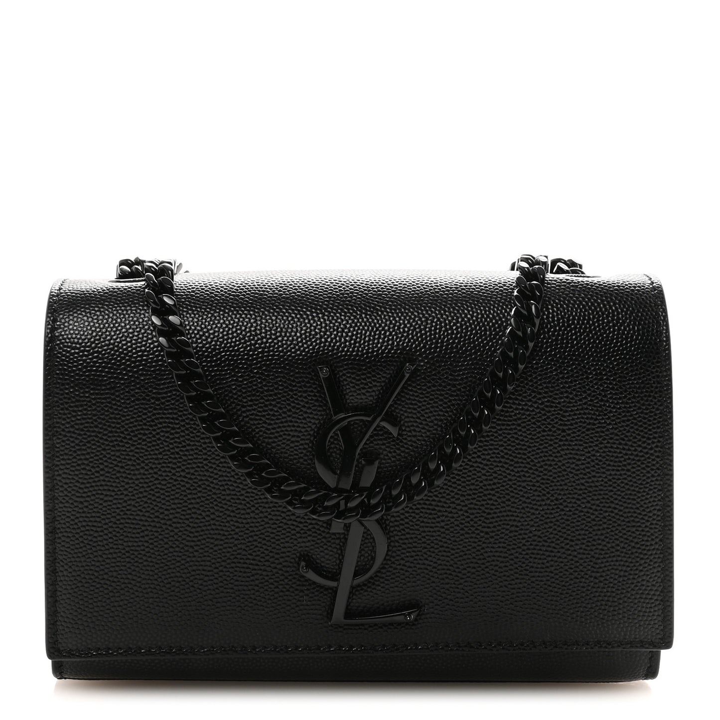 Grain De Poudre Small Monogram Monochrome Kate Satchel Black