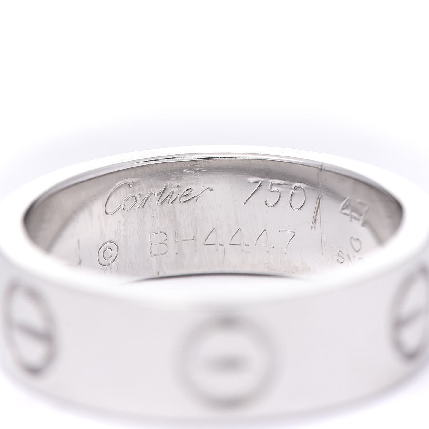 18K White Gold 5.5mm LOVE Ring 47 4