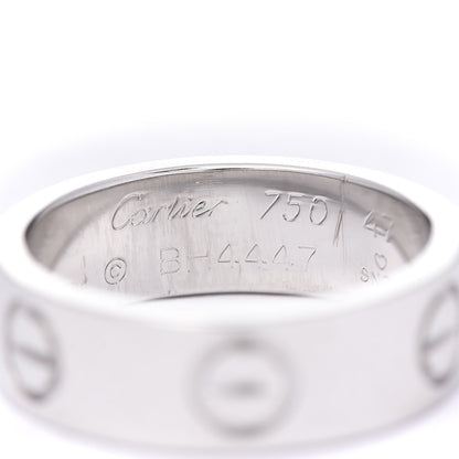 Cartier 18K White Gold 5.5mm LOVE Ring 47 4 4 of 4