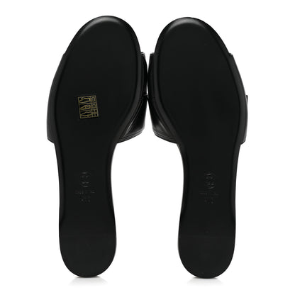 Chanel Lambskin Pearl Crystal CC Sandals 41 Black 5 of 9