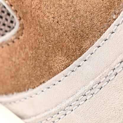 Gucci Technical Knit Fabric Suede Calfskin Mens Gucci Run Sneakers 35.5 Light Grey Brown 16 of 19