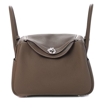 Hermes Taurillon Clemence Lindy 26 Etoupe 1 of 4