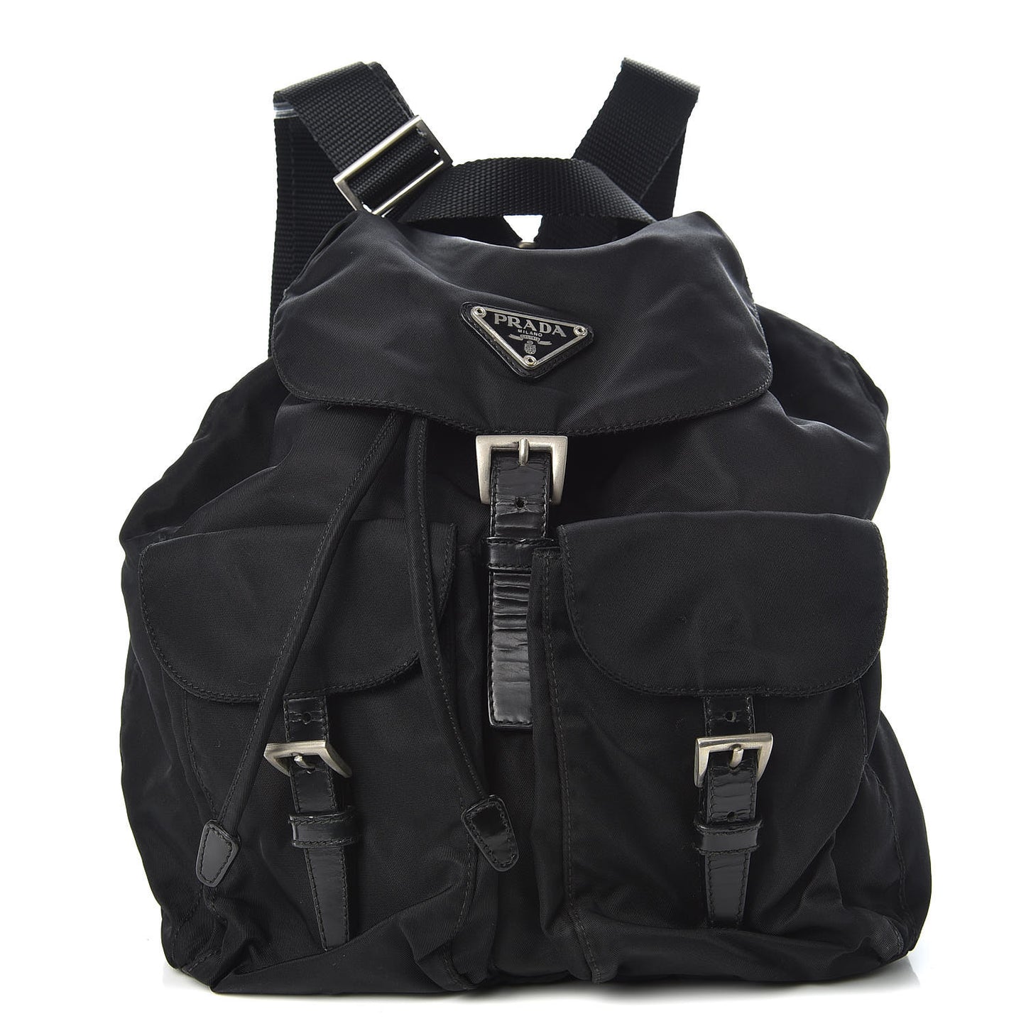 Tessuto Nylon Vela Small Backpack Black