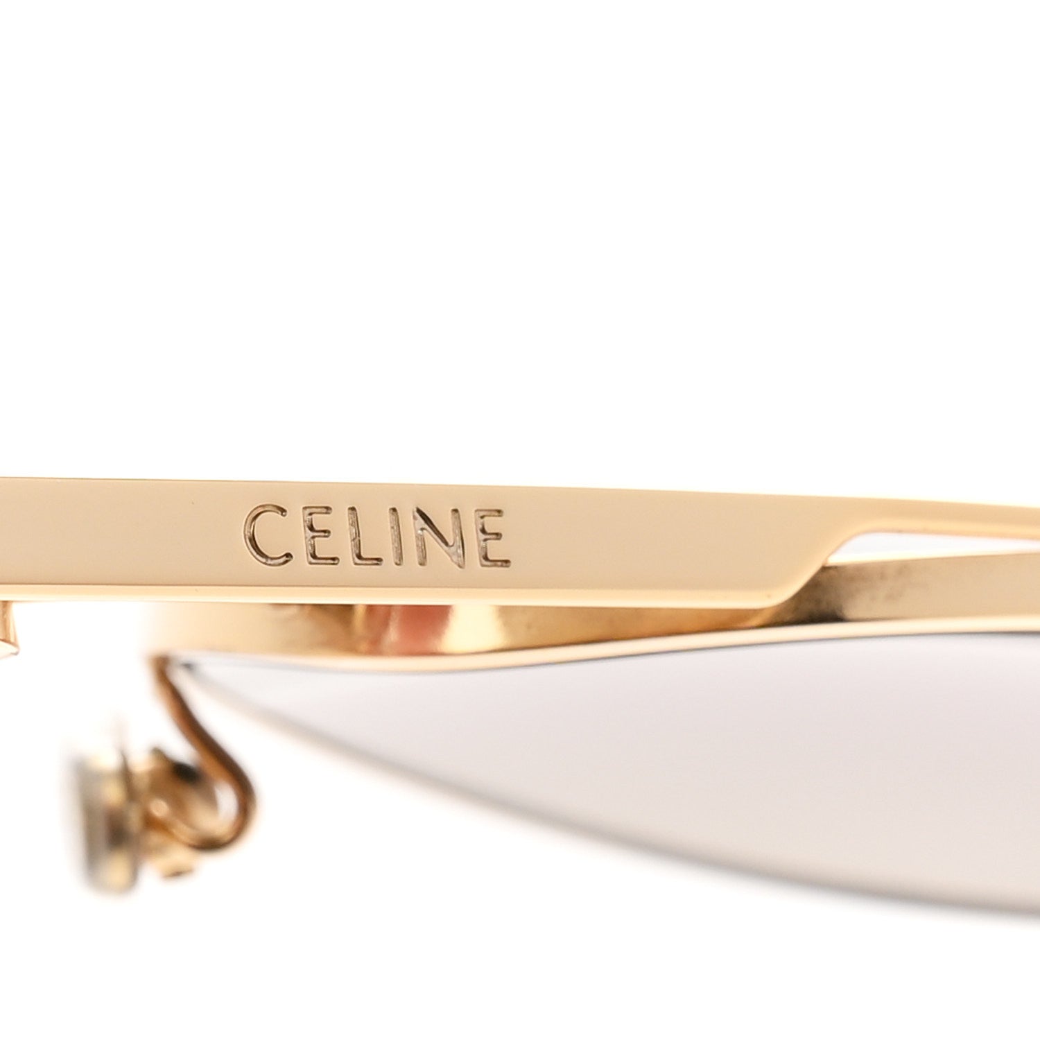 Celine Aviator Sunglasses CL 40062U Gold 8 of 9