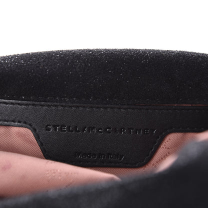 Stella McCartney Shaggy Deer Mini Falabella Fold Over Tote Black 9 of 11