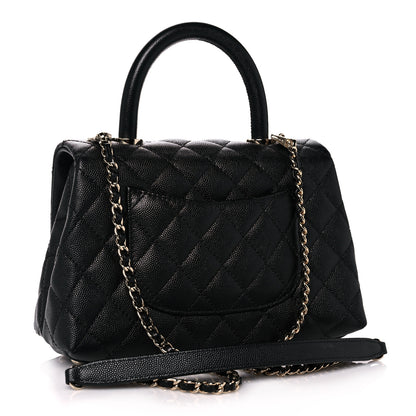 Chanel Caviar Quilted Mini Coco Handle Flap Black 3 of 11