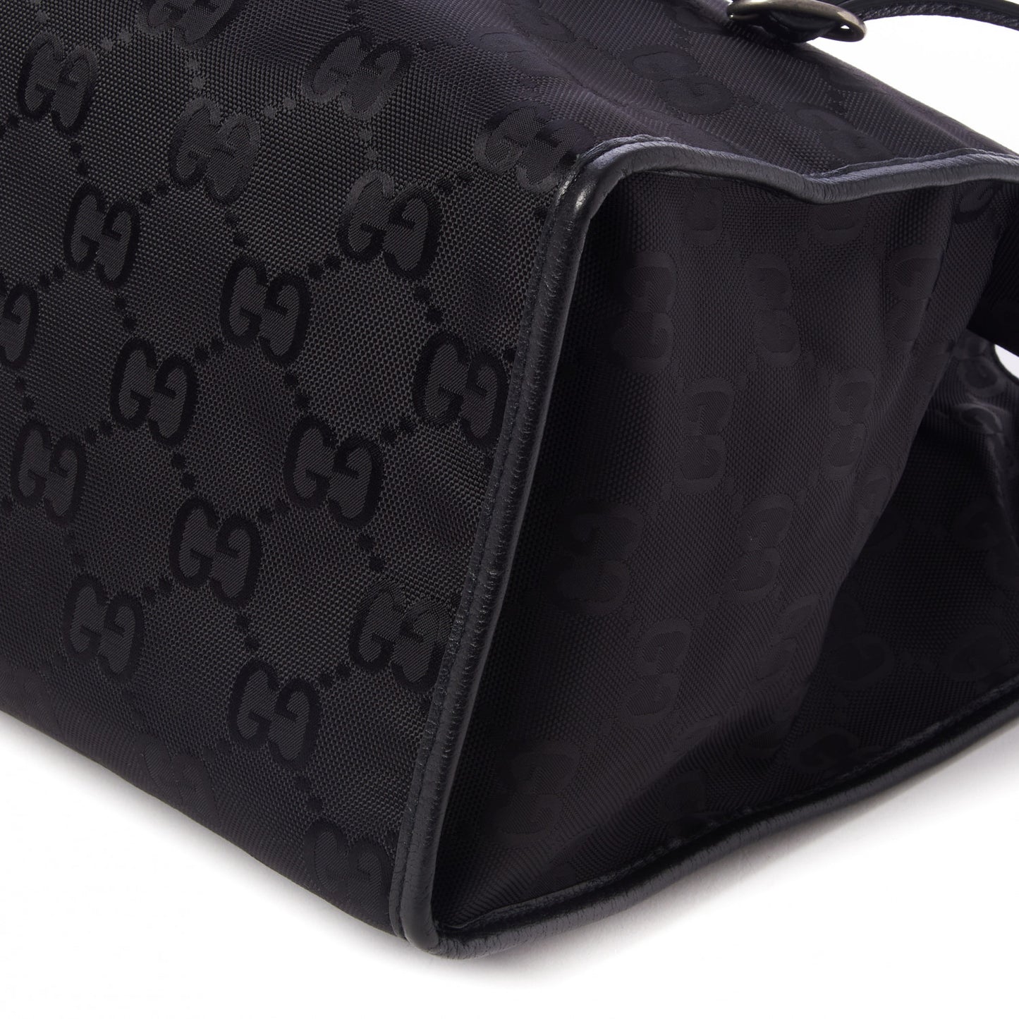 Econyl Nylon Monogram Large Off The Grid Tote Bag Black