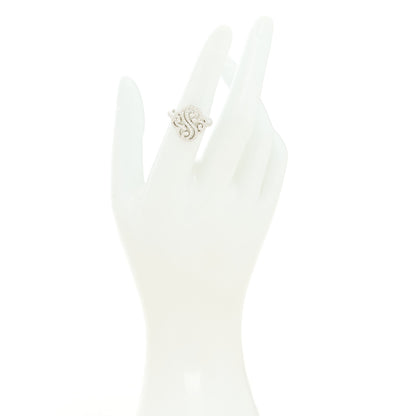 Tiffany Platinum Diamond Enchant Double Heart Ring 52 6 2 of 5