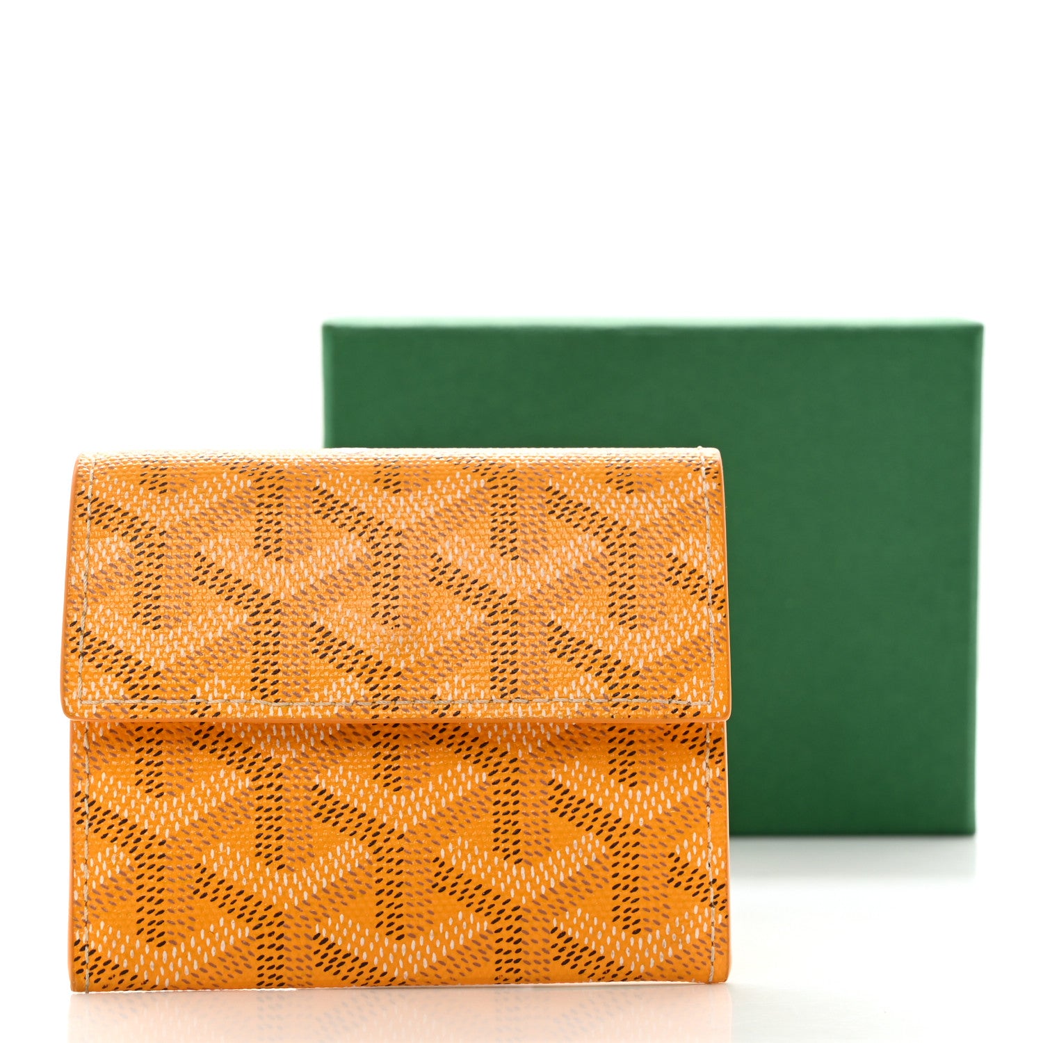 Goyard Goyardine Marigny Coin Purse Wallet Yellow 7 of 7