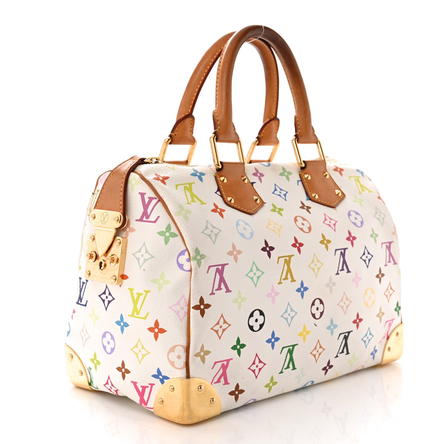 LOUIS VUITTON Monogram Multicolor Speedy 30 White